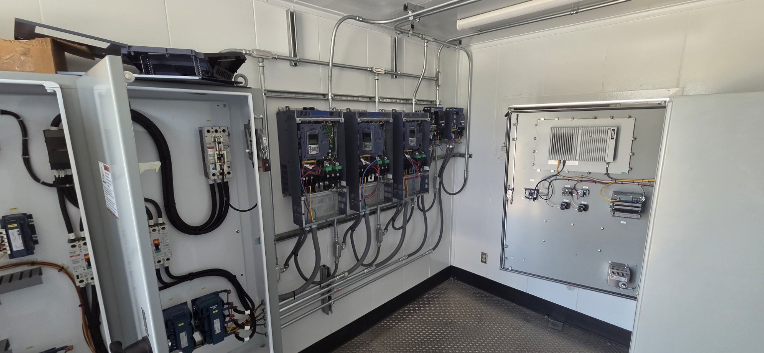 Industrial VFD and controls installation